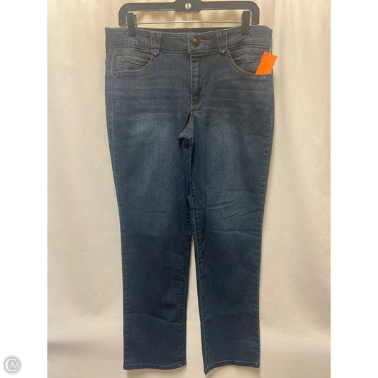 Jeans Straight By Democracy In Blue Denim, Size: 12