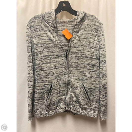 Sweater By Calvin Klein In Grey, Size: M