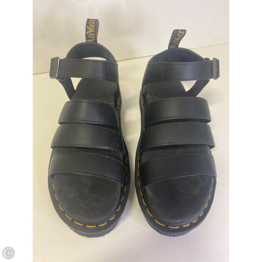 Sandals Designer By Dr Martens In Black, Size: 11