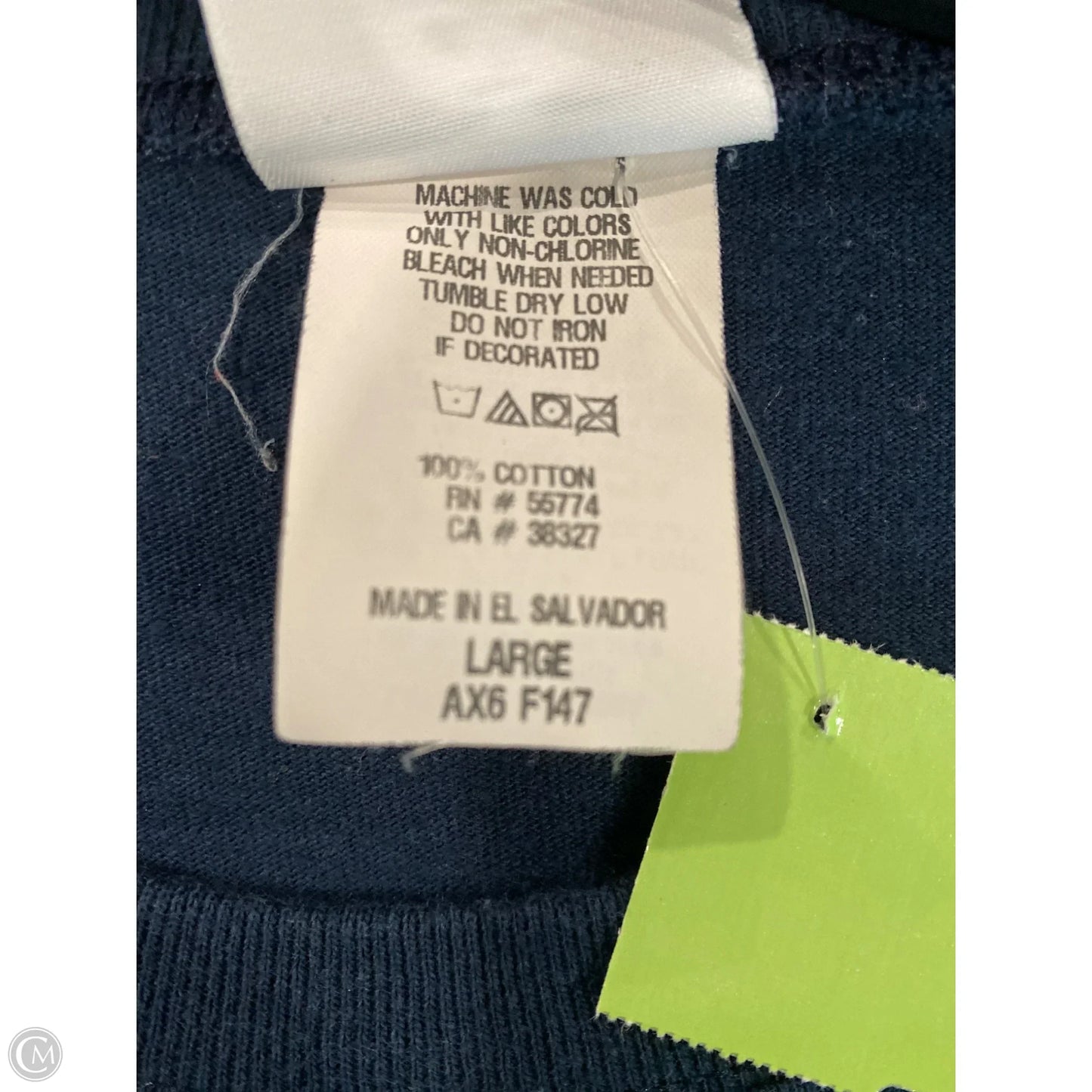 Top Long Sleeve By Simply Southern In Navy, Size: L