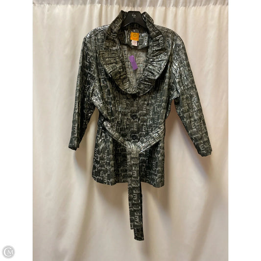 Coat Other By Ruby Rd In Grey & Silver, Size: 1x