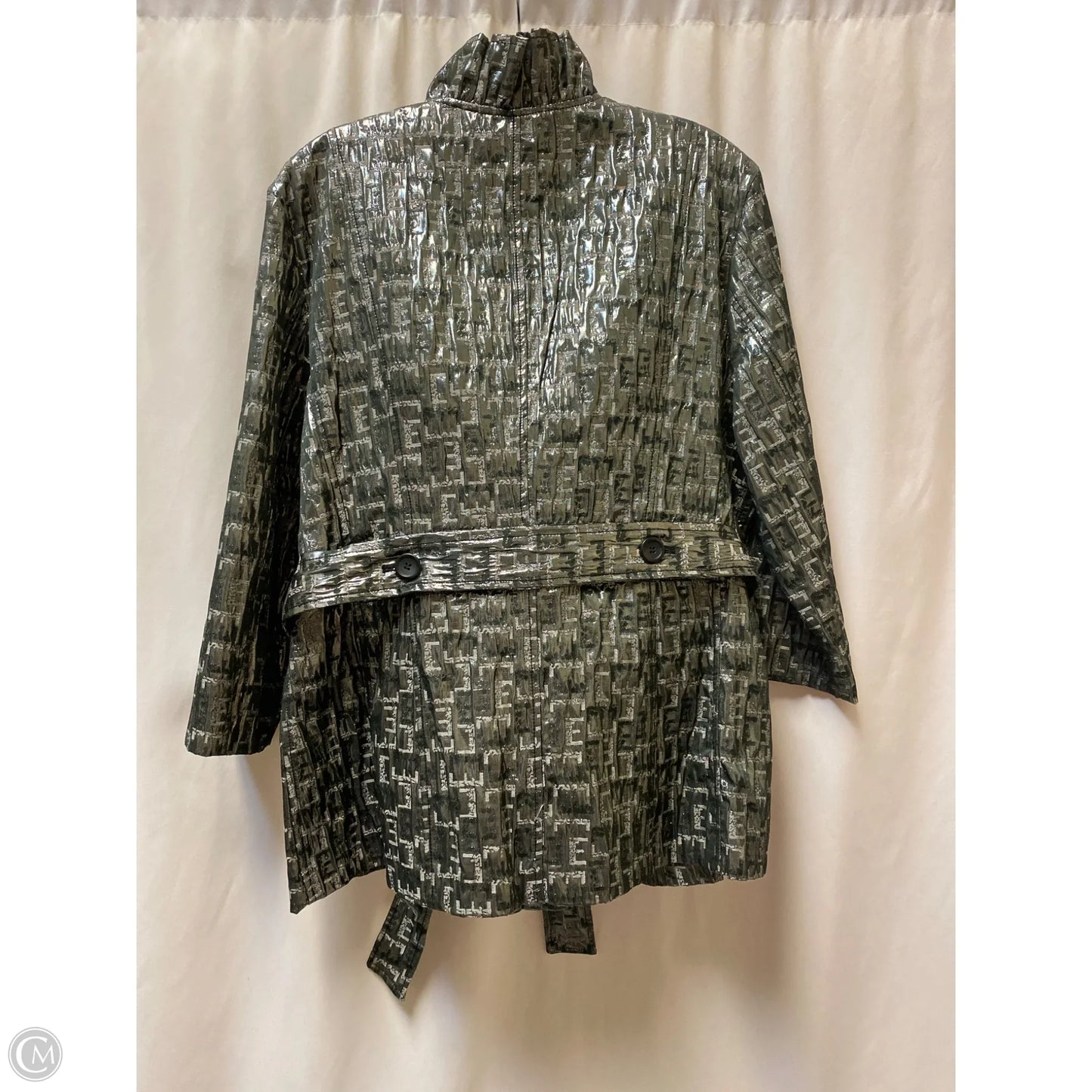 Coat Other By Ruby Rd In Grey & Silver, Size: 1x