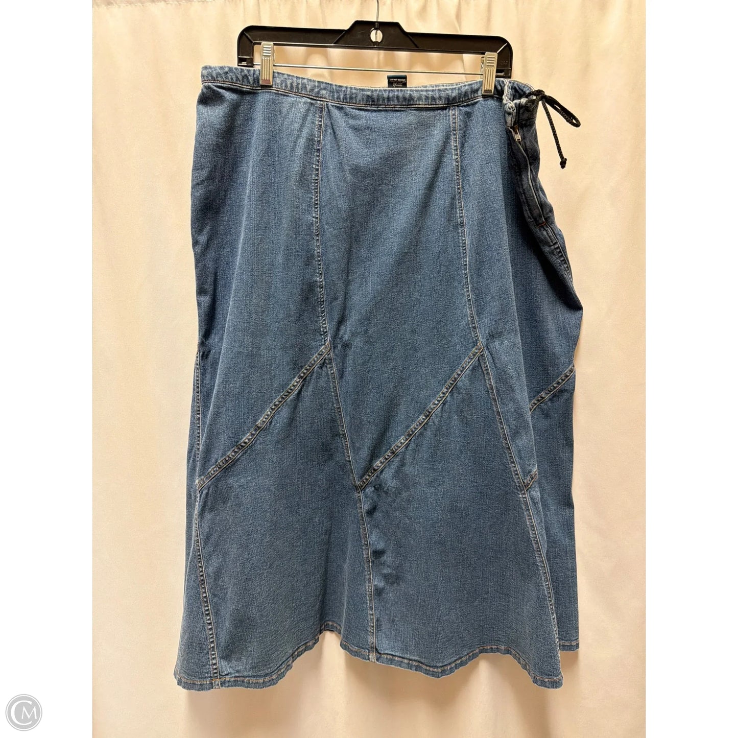 Skirt Maxi By Avenue Blues In Blue Denim, Size: 18