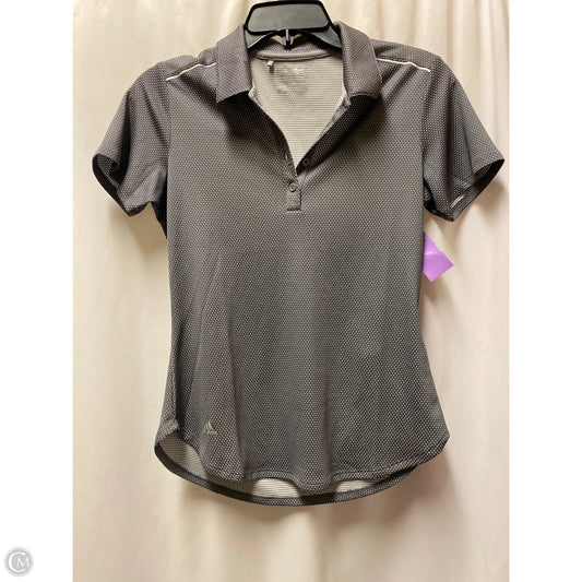 Top Short Sleeve By Adidas In Grey, Size: Xs