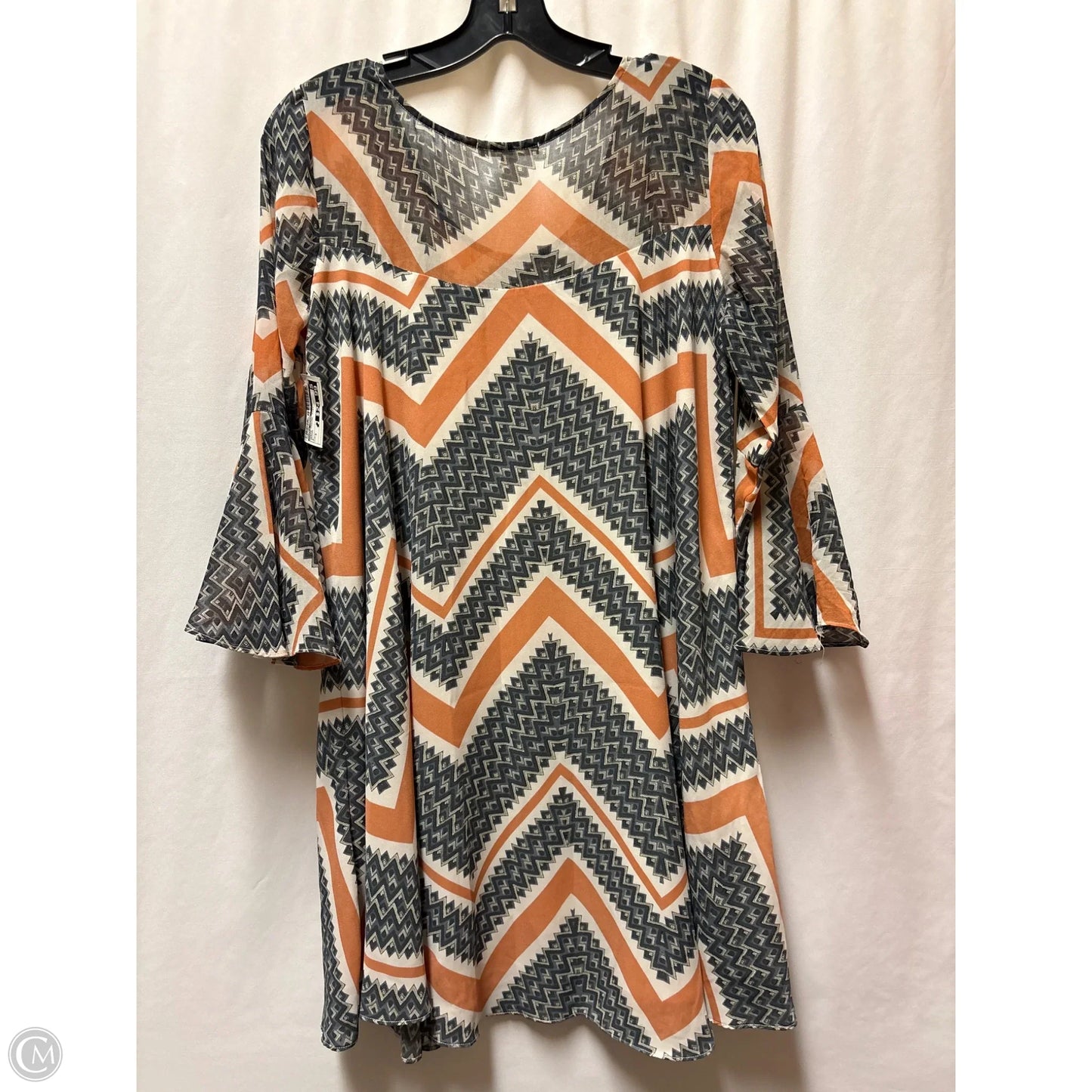Dress Casual Midi By Paper Crown In Orange, Size: S