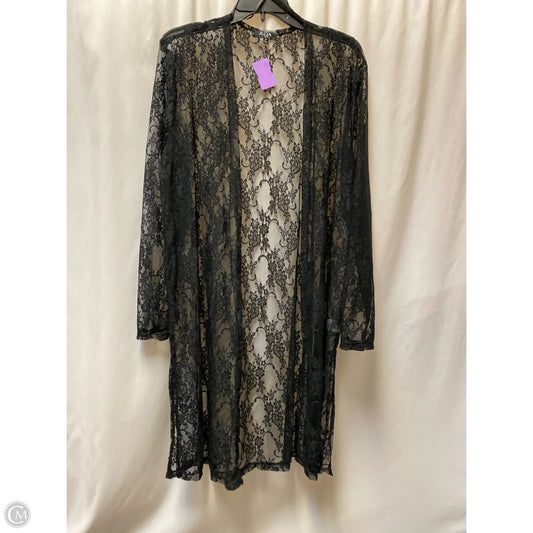 Swimwear Cover-up By Clothes Mentor In Black, Size: 1x