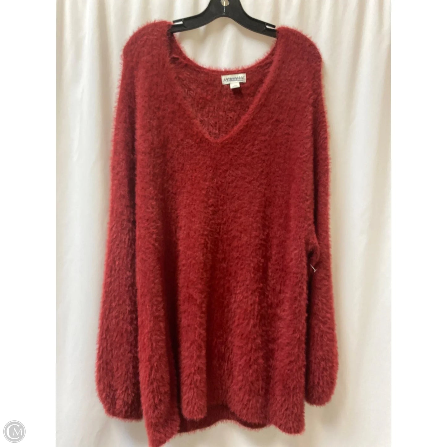Sweater By Ava & Viv In Red, Size: 2x