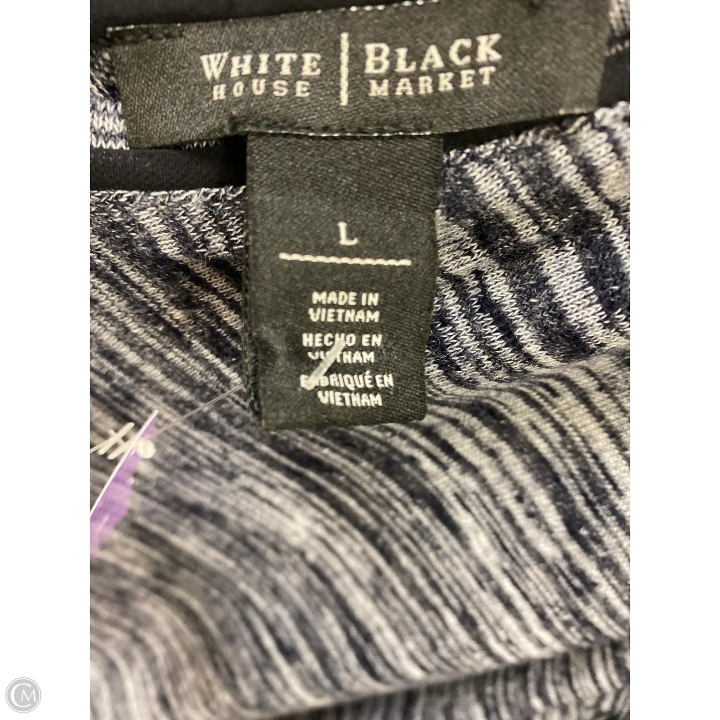 Top Long Sleeve By White House Black Market In Blue, Size: L