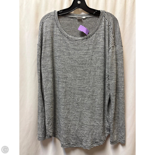 Top Long Sleeve By Gap In Striped Pattern, Size: L