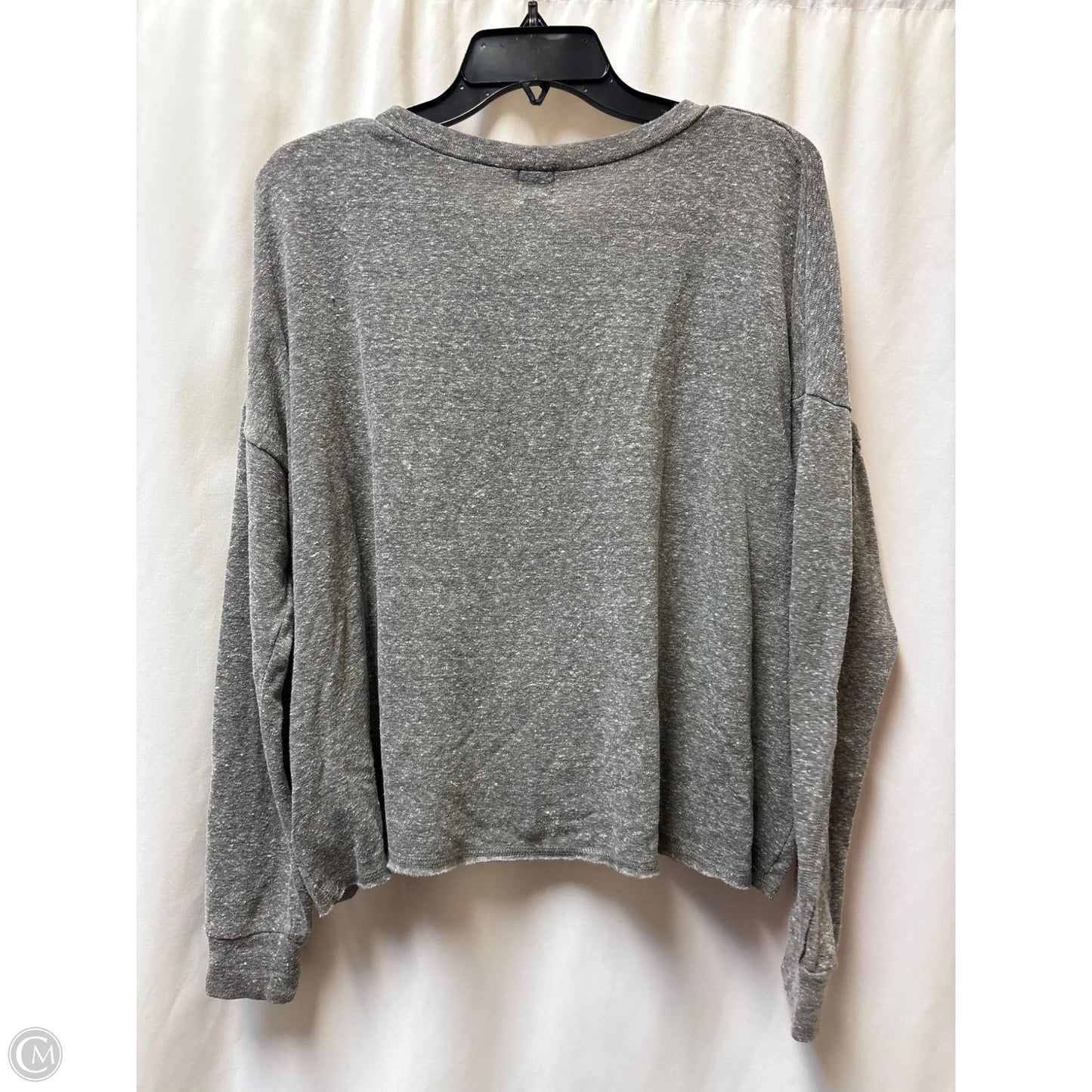 Top Long Sleeve By Clothes Mentor In Grey, Size: L