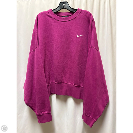 Sweatshirt Crewneck By Nike In Purple, Size: Xxl