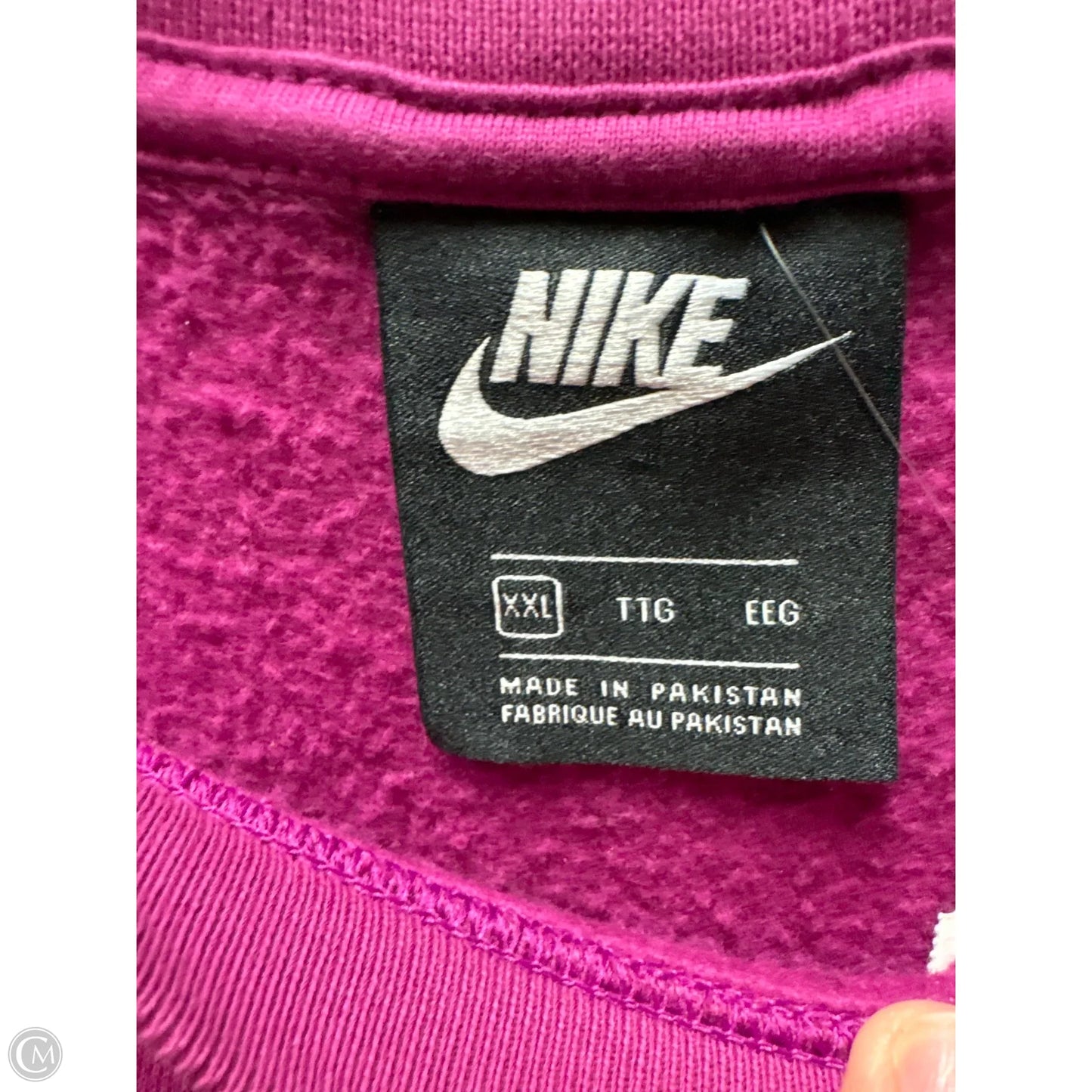 Sweatshirt Crewneck By Nike In Purple, Size: Xxl