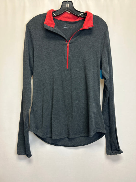 Athletic Top Long Sleeve Collar By Under Armour  Size: L