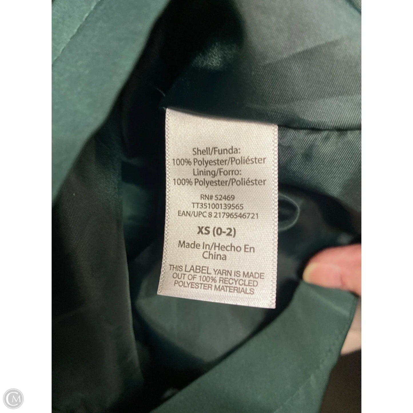 Jacket Utility By Time And Tru In Green, Size: Xs