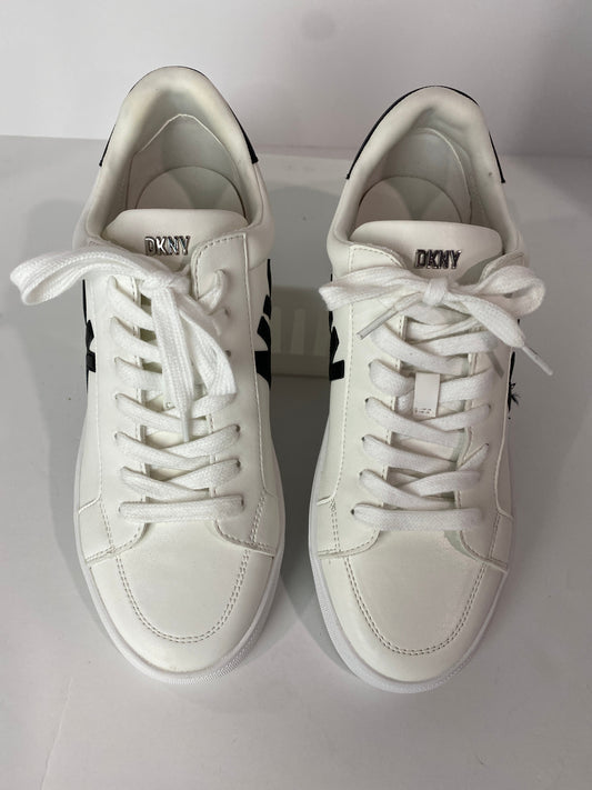 White Shoes Sneakers Dkny, Size 8.5