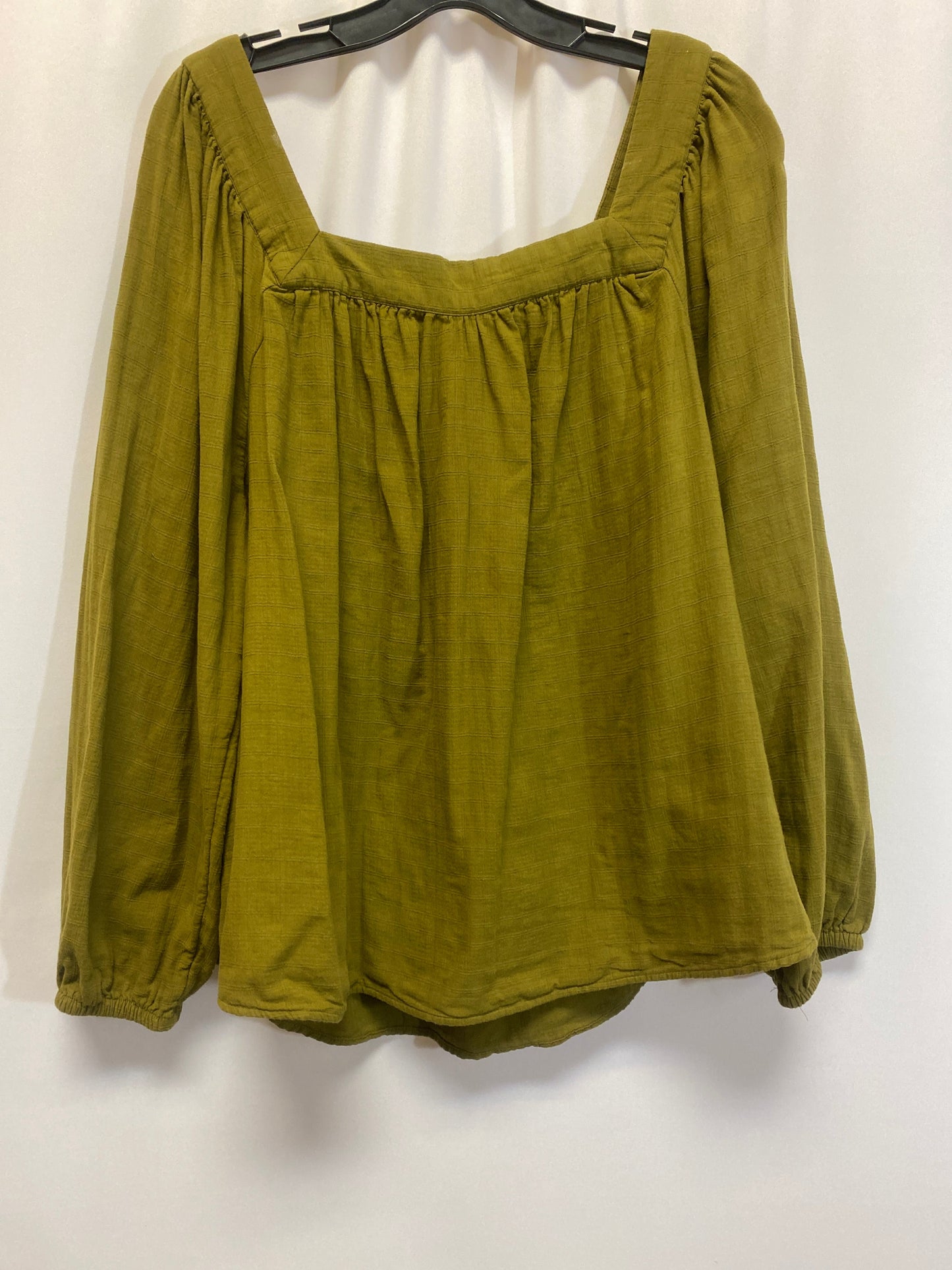 Green Top Long Sleeve Sonoma, Size 1x