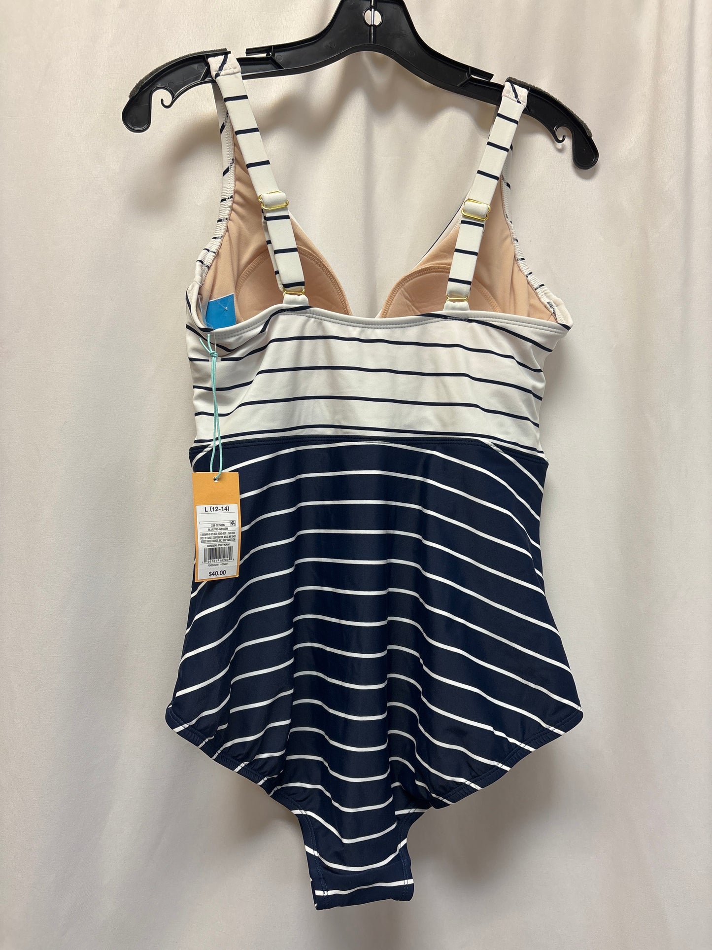 Swimsuit By Kona Sol In Blue & White, Size: L