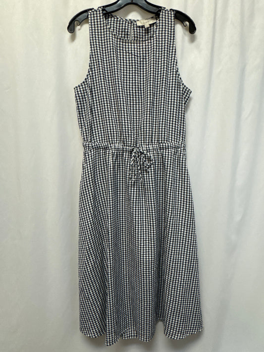 Dress Casual Maxi By Loft In Black & White, Size: Lp