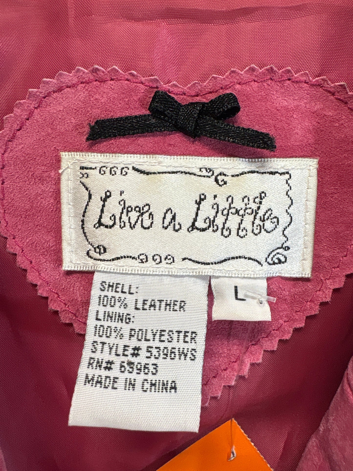 Jacket Leather By Live A Little  Size: L