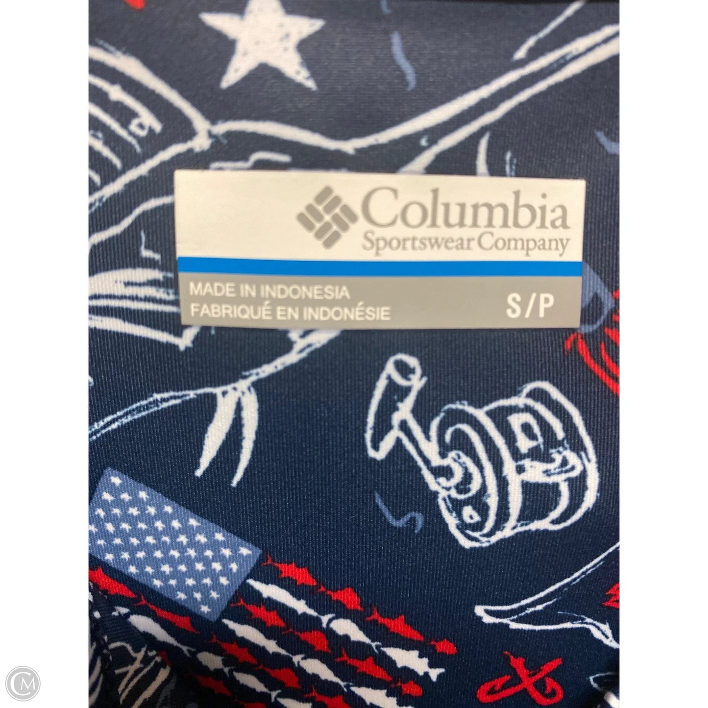 Swimwear Cover-up By Columbia In Blue & Red & White, Size: Sp