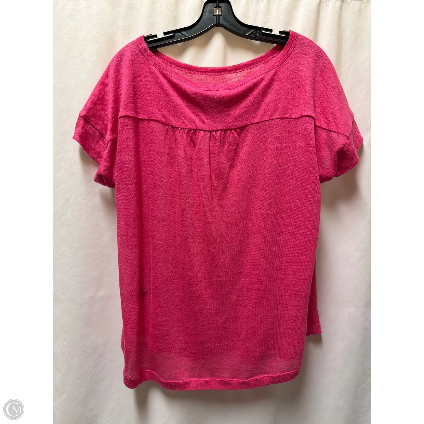 Top Short Sleeve By Lauren By Ralph Lauren In Pink, Size: Xl