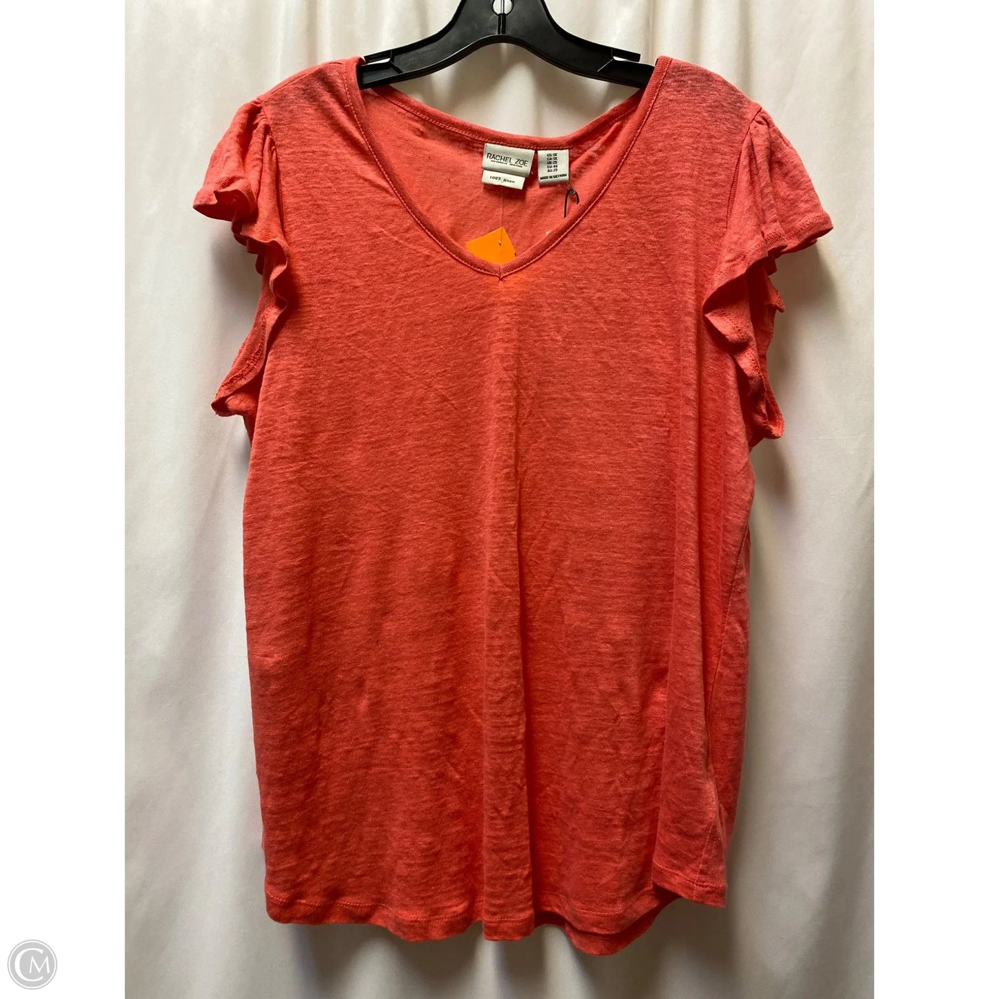 Top Short Sleeve By Rachel Zoe In Coral, Size: 1x