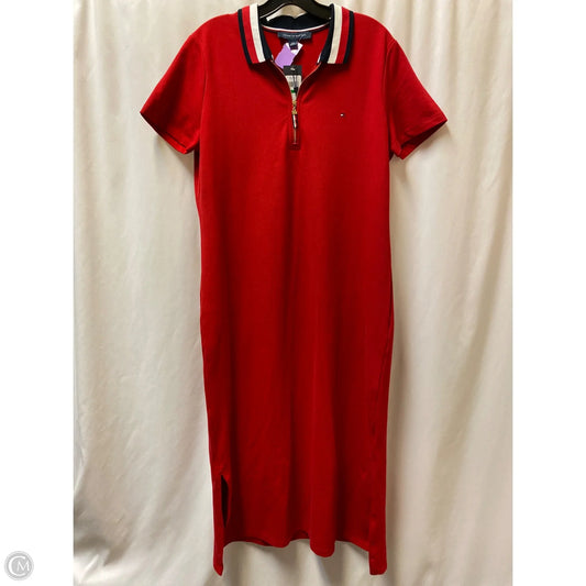 Dress Casual Maxi By Tommy Hilfiger In Red, Size: L