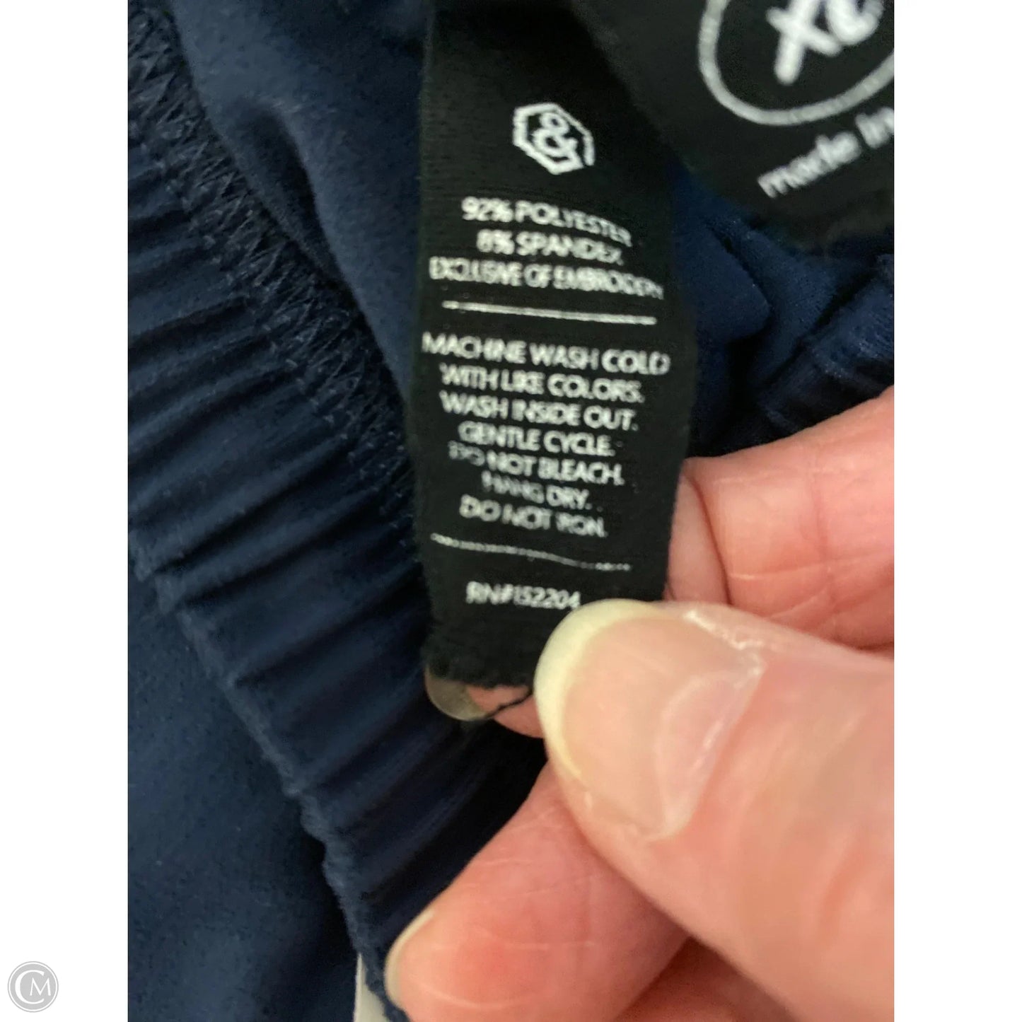 Pants Leggings By Agnes & Dora In Navy, Size: Xl