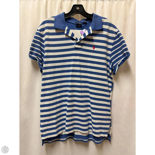 Top Short Sleeve By Polo Ralph Lauren In Blue, Size: L