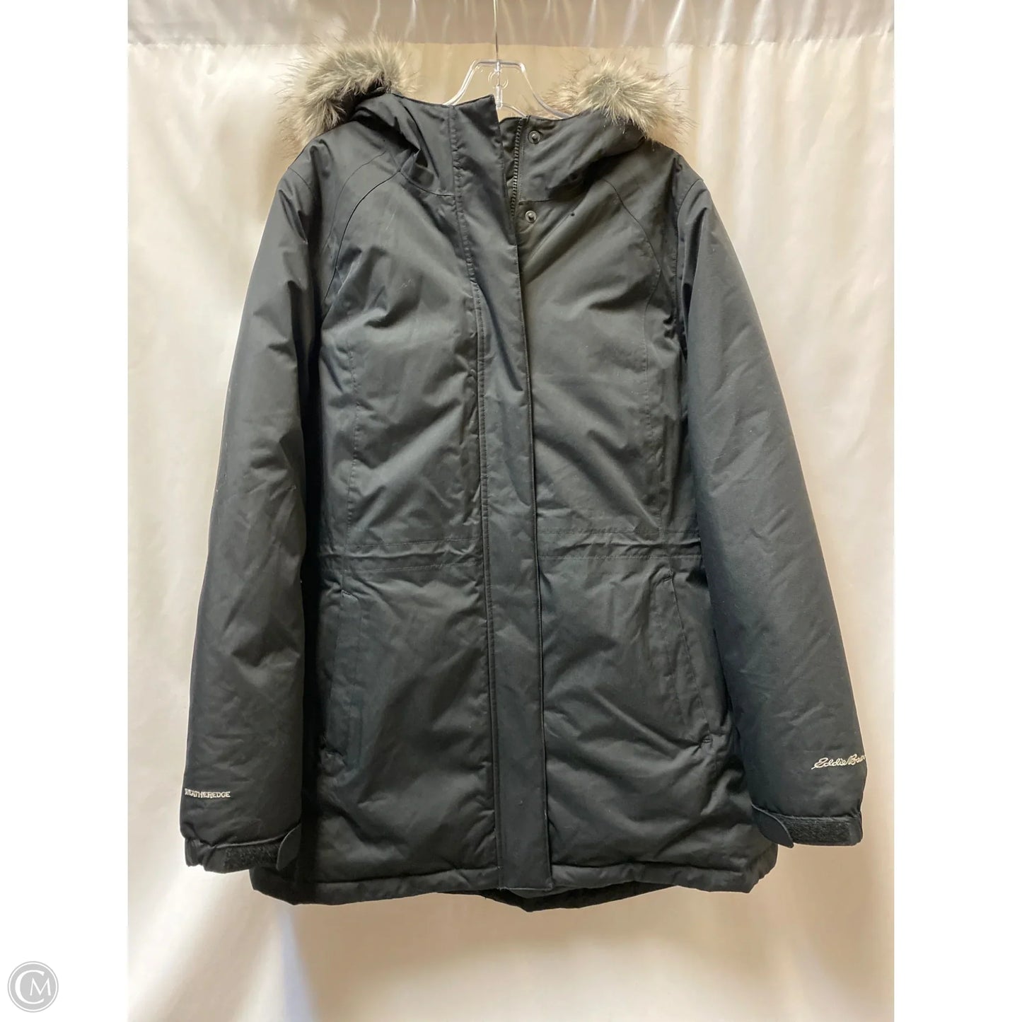 Jacket Faux Fur & Sherpa By Eddie Bauer In Black, Size: Xl