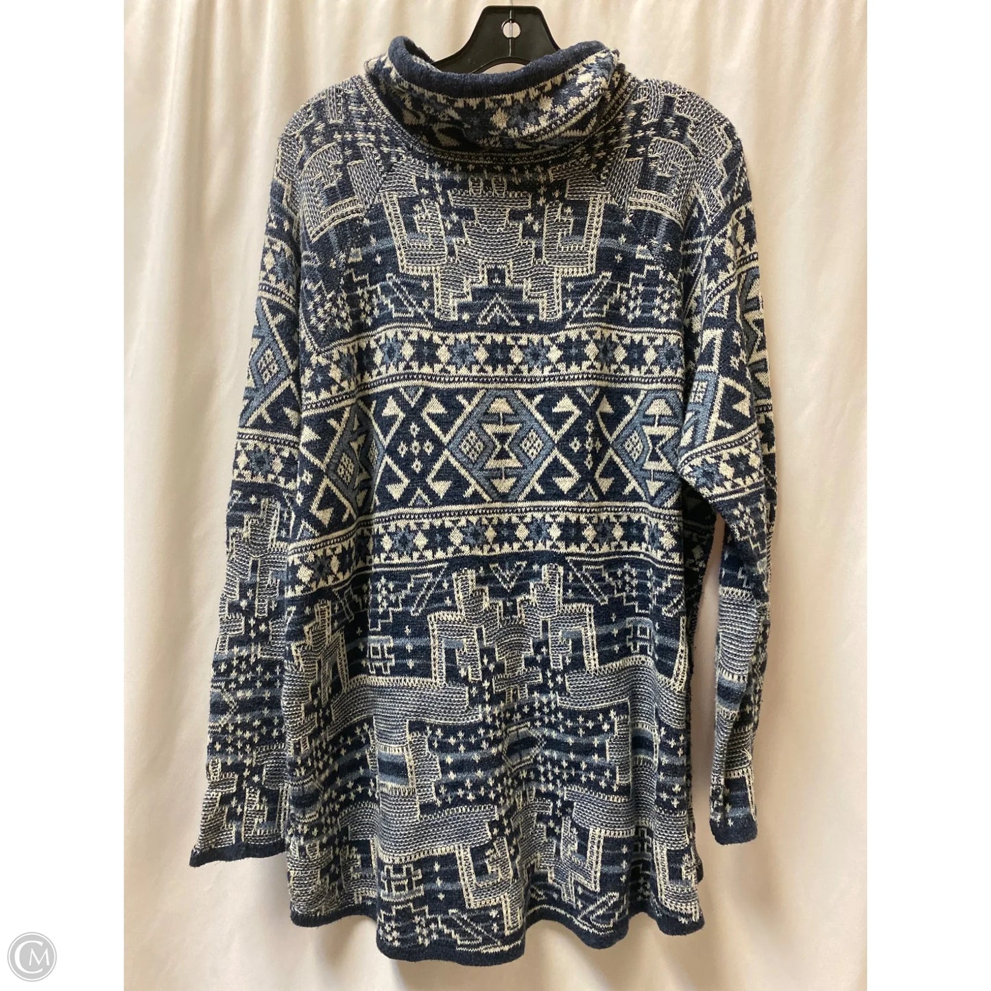 Sweater By Chaps In Blue, Size: 2x
