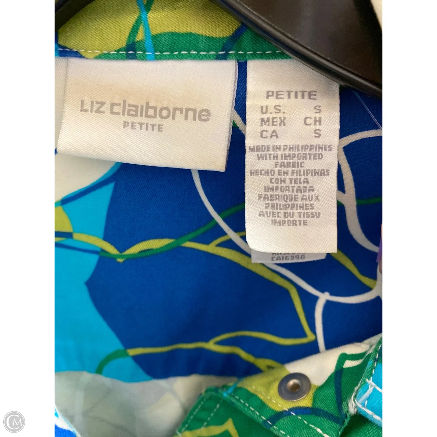 Jacket Denim By Liz Claiborne In Green, Size: S