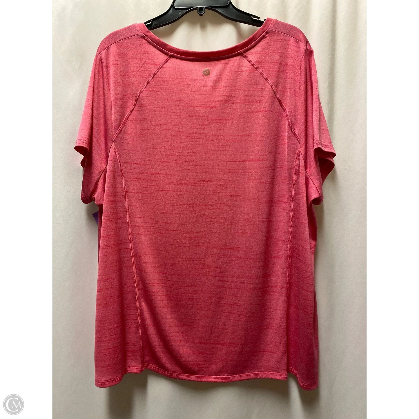 Top Short Sleeve By Livi Active In Pink, Size: 22