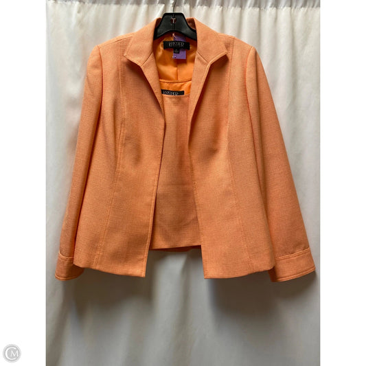Top 2pc Sleeveless By Kasper In Orange, Size: 12