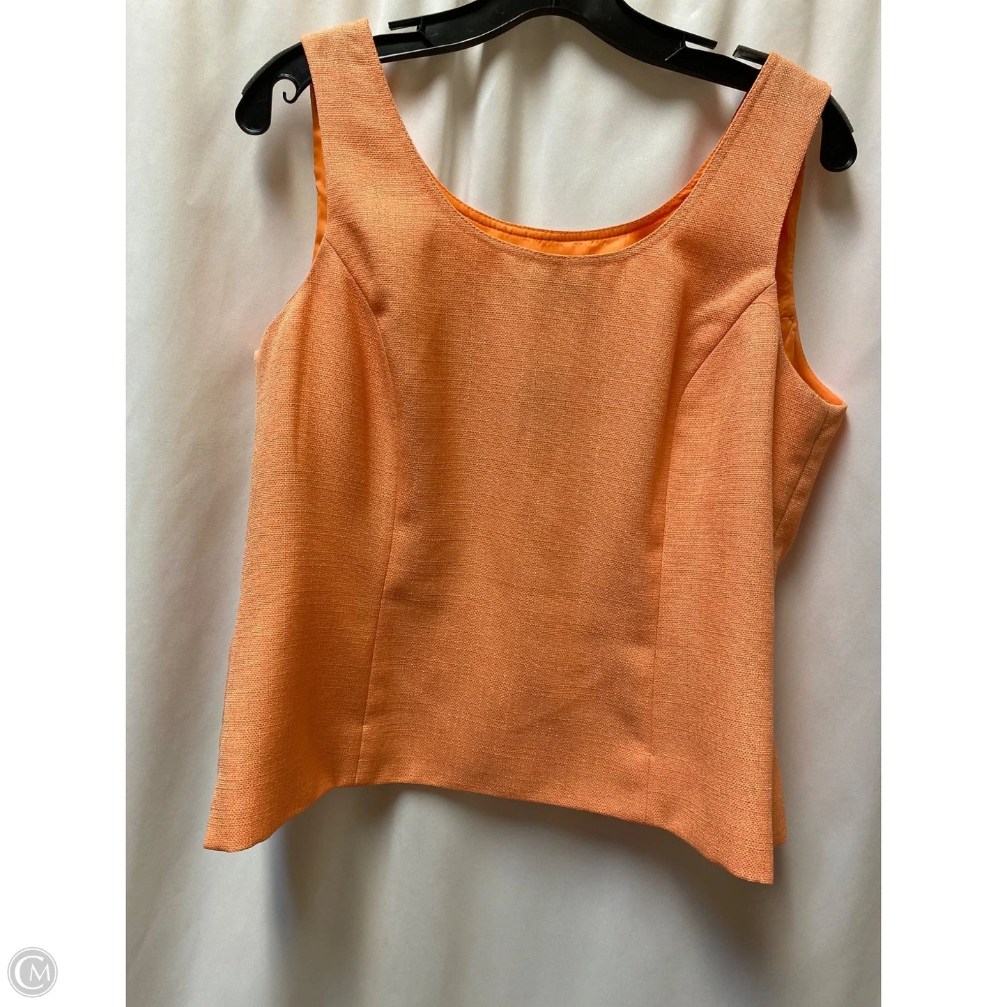 Top 2pc Sleeveless By Kasper In Orange, Size: 12