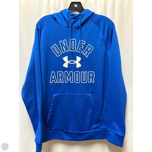 Sweatshirt Hoodie By Under Armour In Blue, Size: M