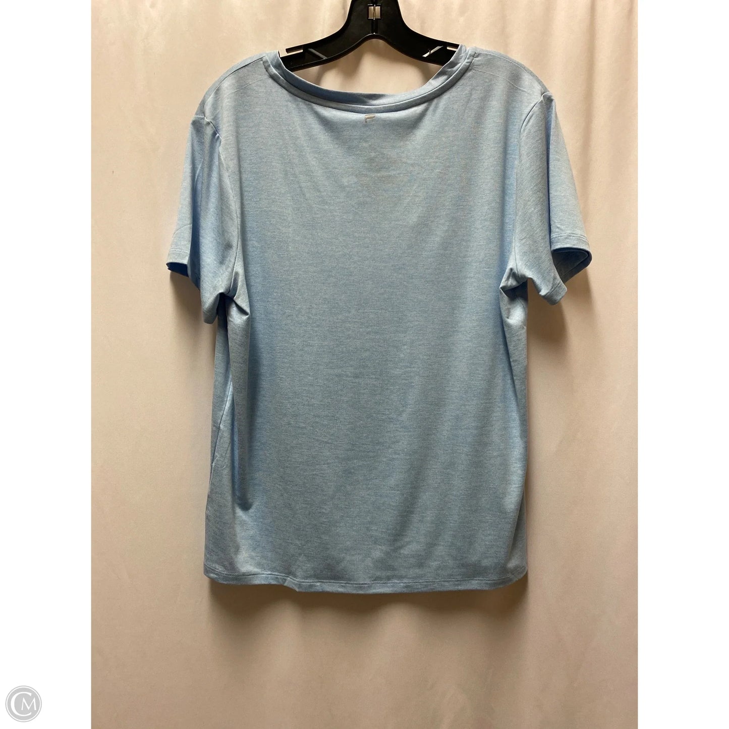 Athletic Top Short Sleeve By Fabletics In Blue, Size: M