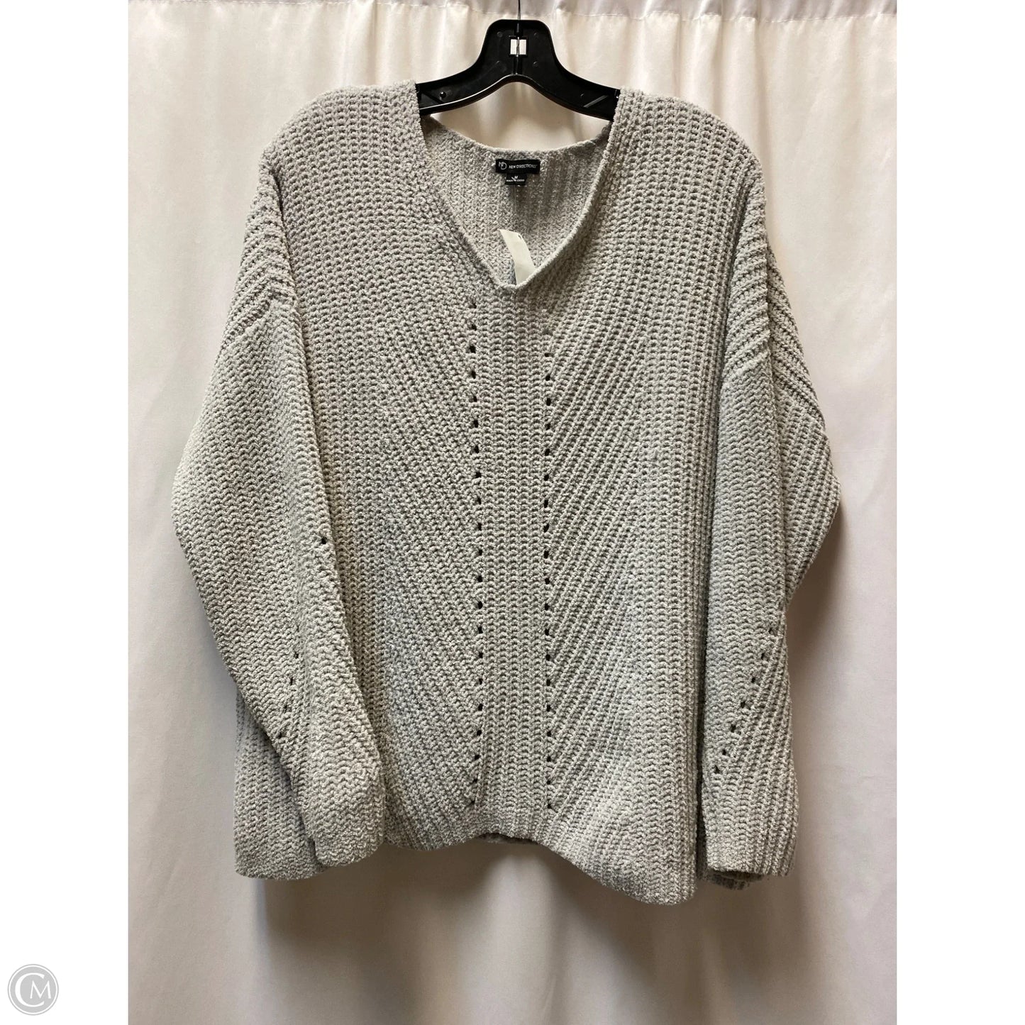 Sweatshirt Collar By New Directions In Grey, Size: M