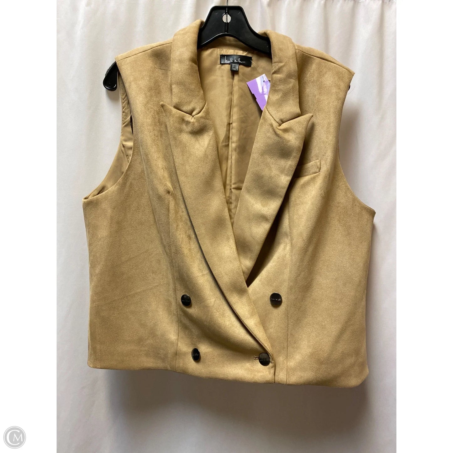 Vest Other By Nicole Miller In Brown, Size: Xl