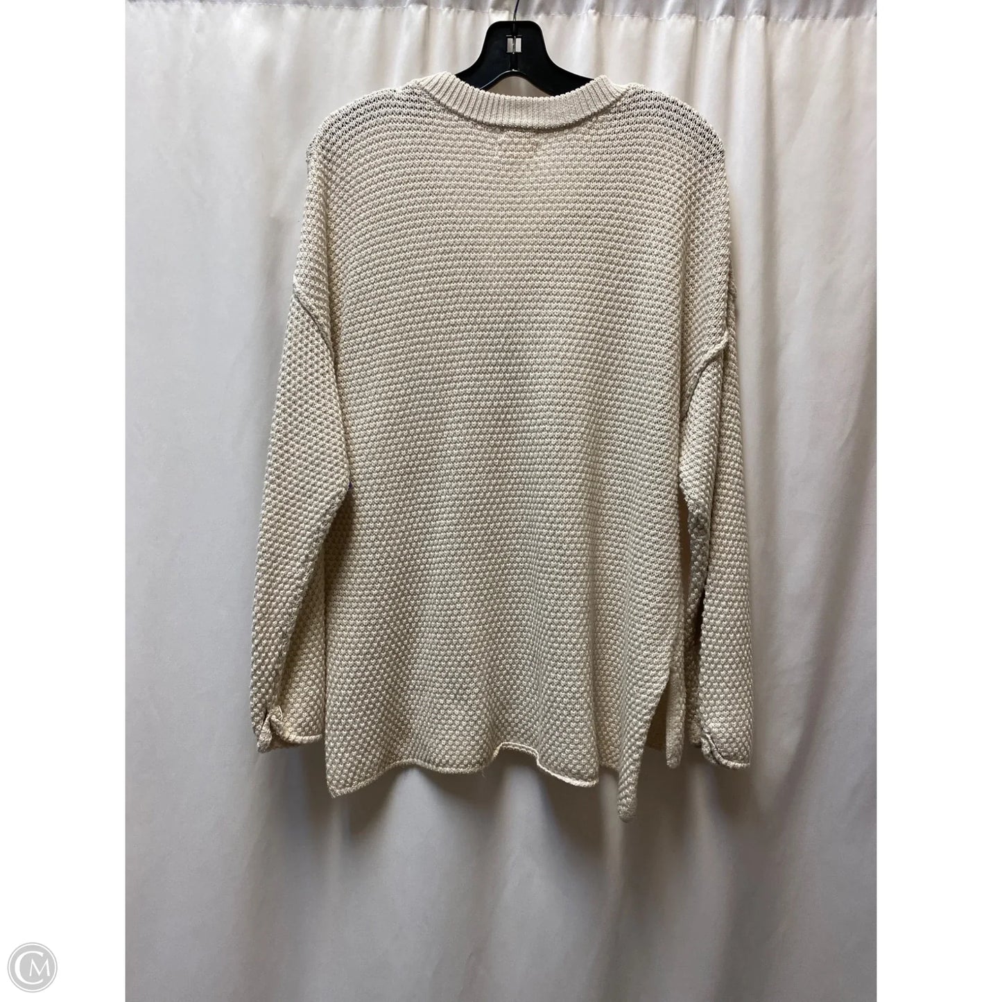 Sweater By Blu Pepper In White, Size: M