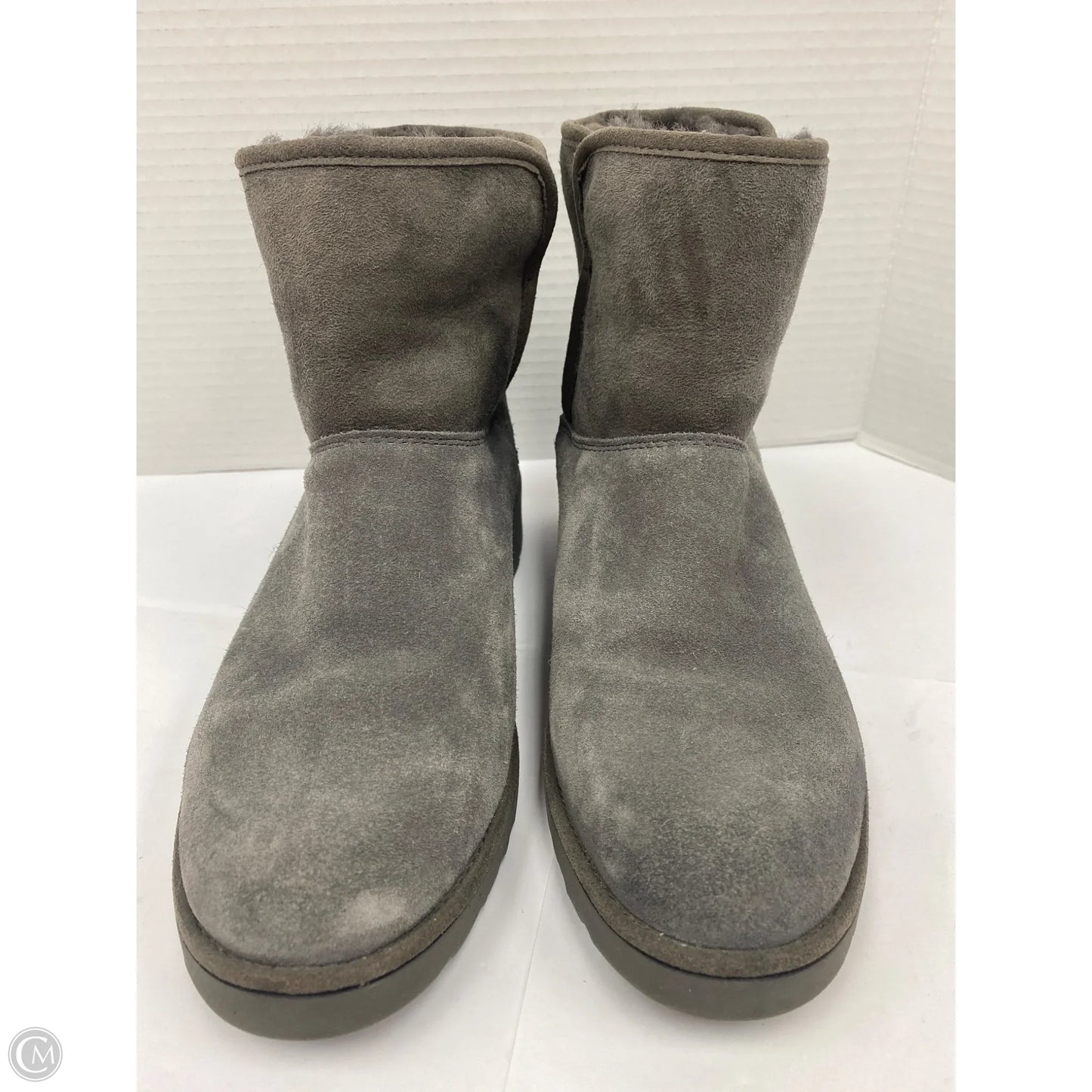 Boots Designer By Ugg In Grey, Size: 8.5