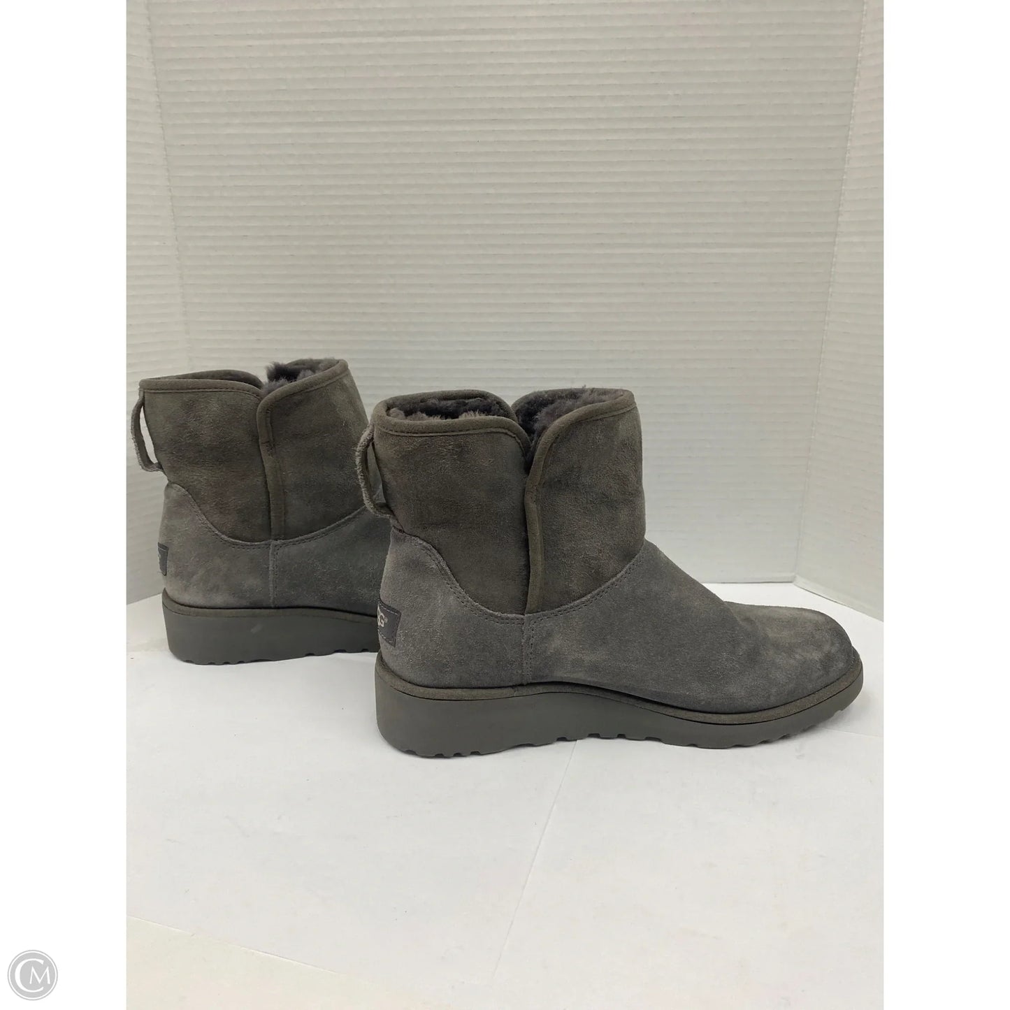 Boots Designer By Ugg In Grey, Size: 8.5