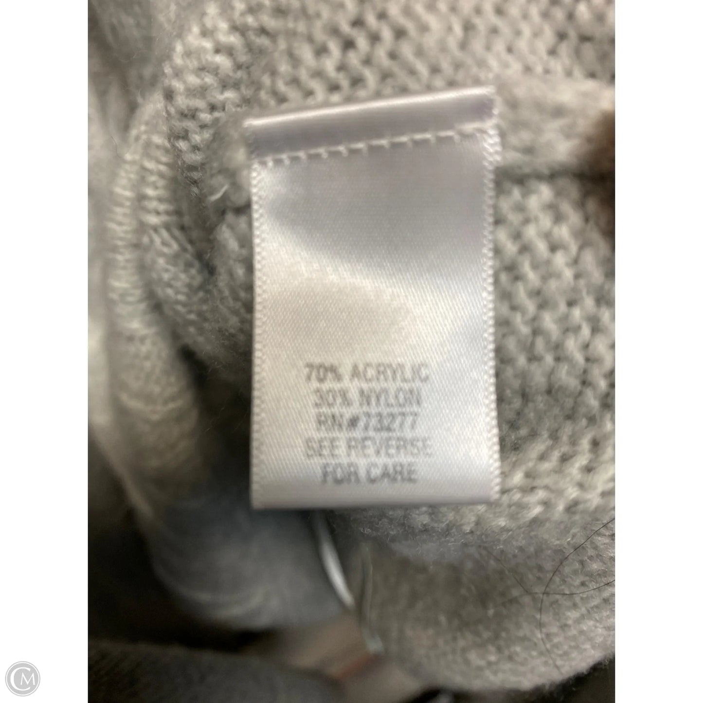 Sweater By Croft And Barrow In Grey, Size: M