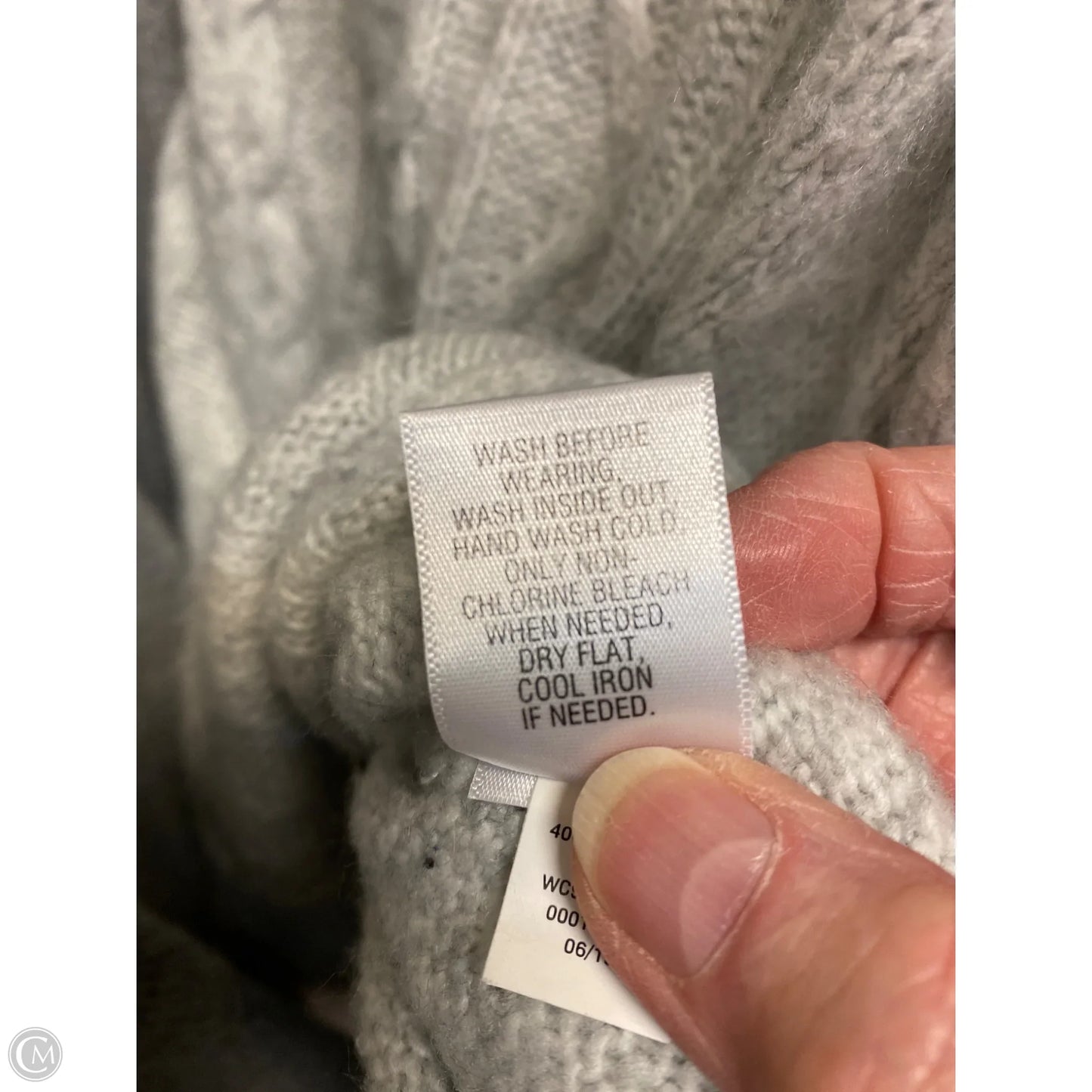 Sweater By Croft And Barrow In Grey, Size: M