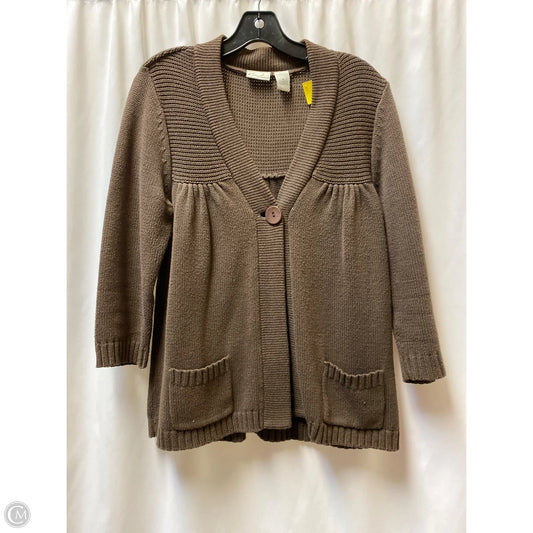 Dress Sweater By Kim Rogers In Brown, Size: M