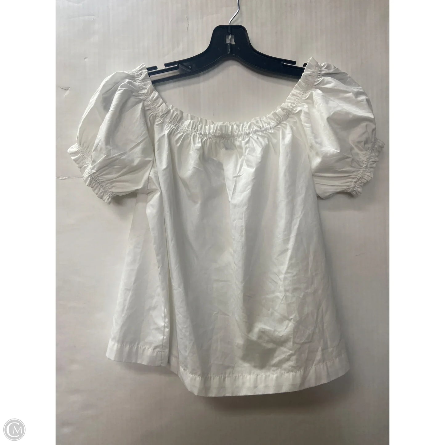 Top Short Sleeve By Clothes Mentor In White, Size: L