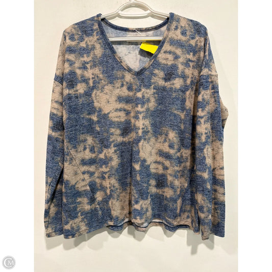 Top Long Sleeve By Lucky Brand In Blue, Size: M