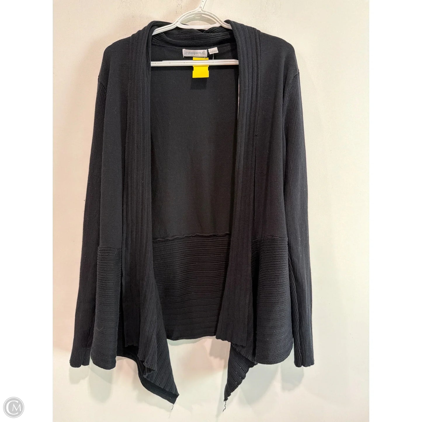 Cardigan By Passport In Black, Size: Xl
