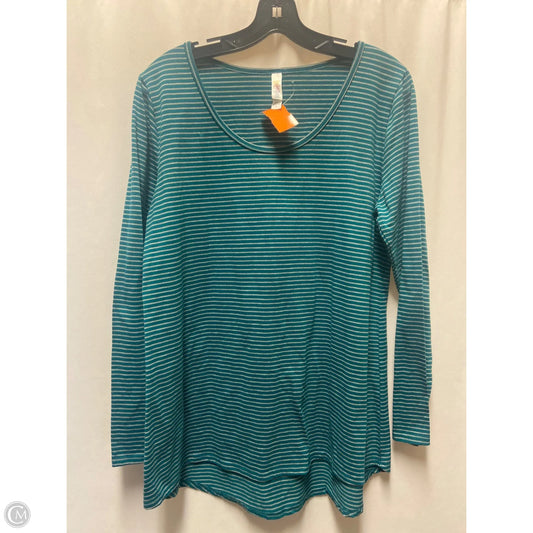 Top Long Sleeve By Lularoe In Teal, Size: Xl