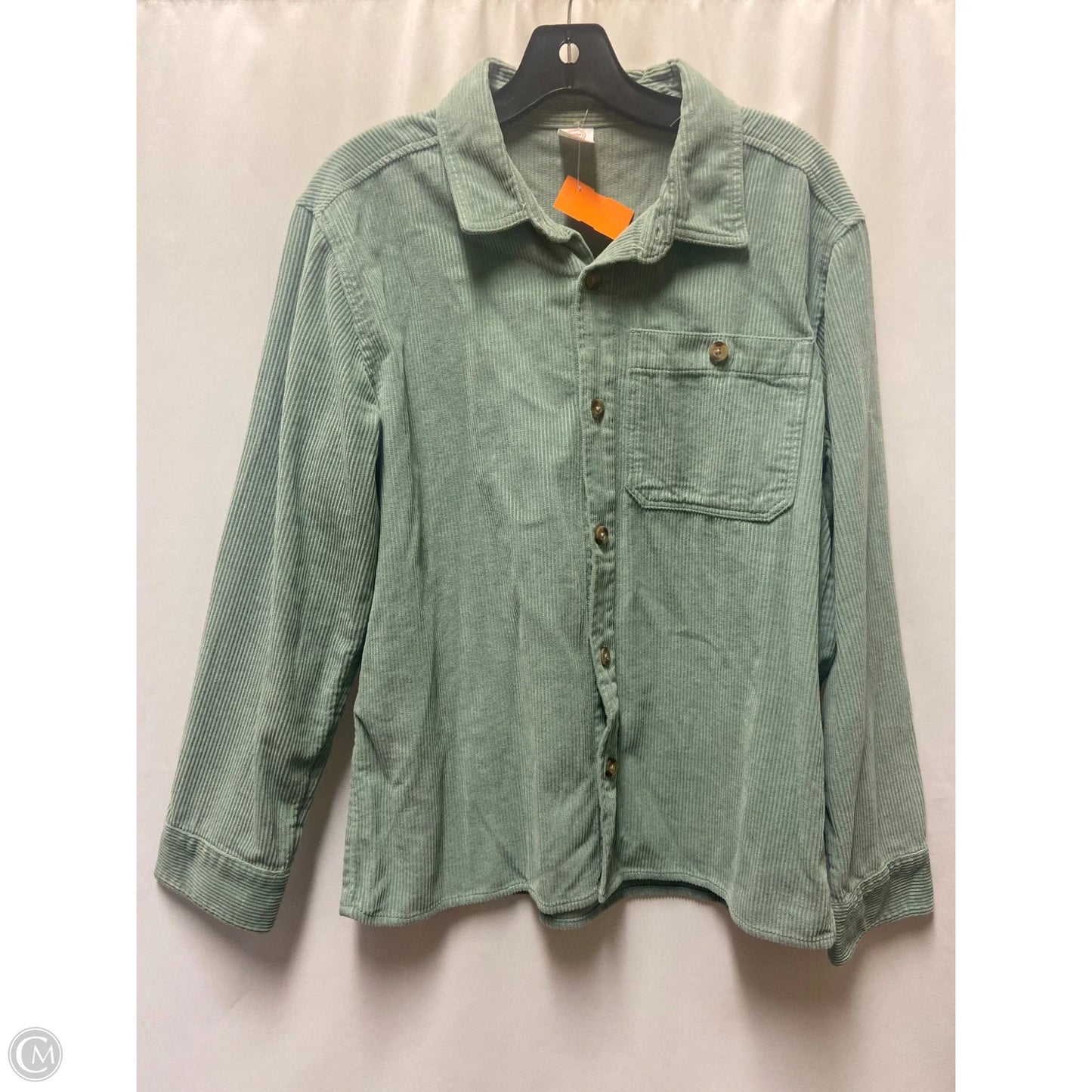 Top Long Sleeve By Clothes Mentor In Green, Size: Xl